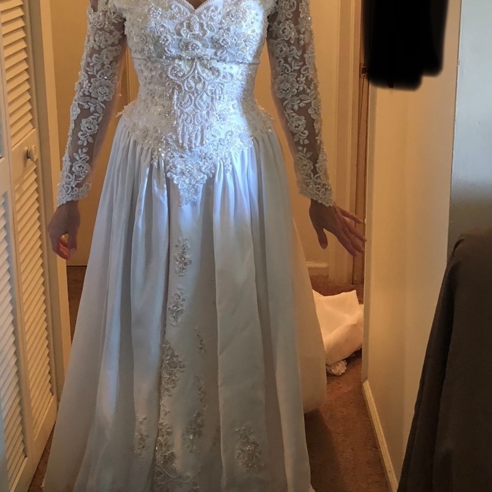 White wedding dress
